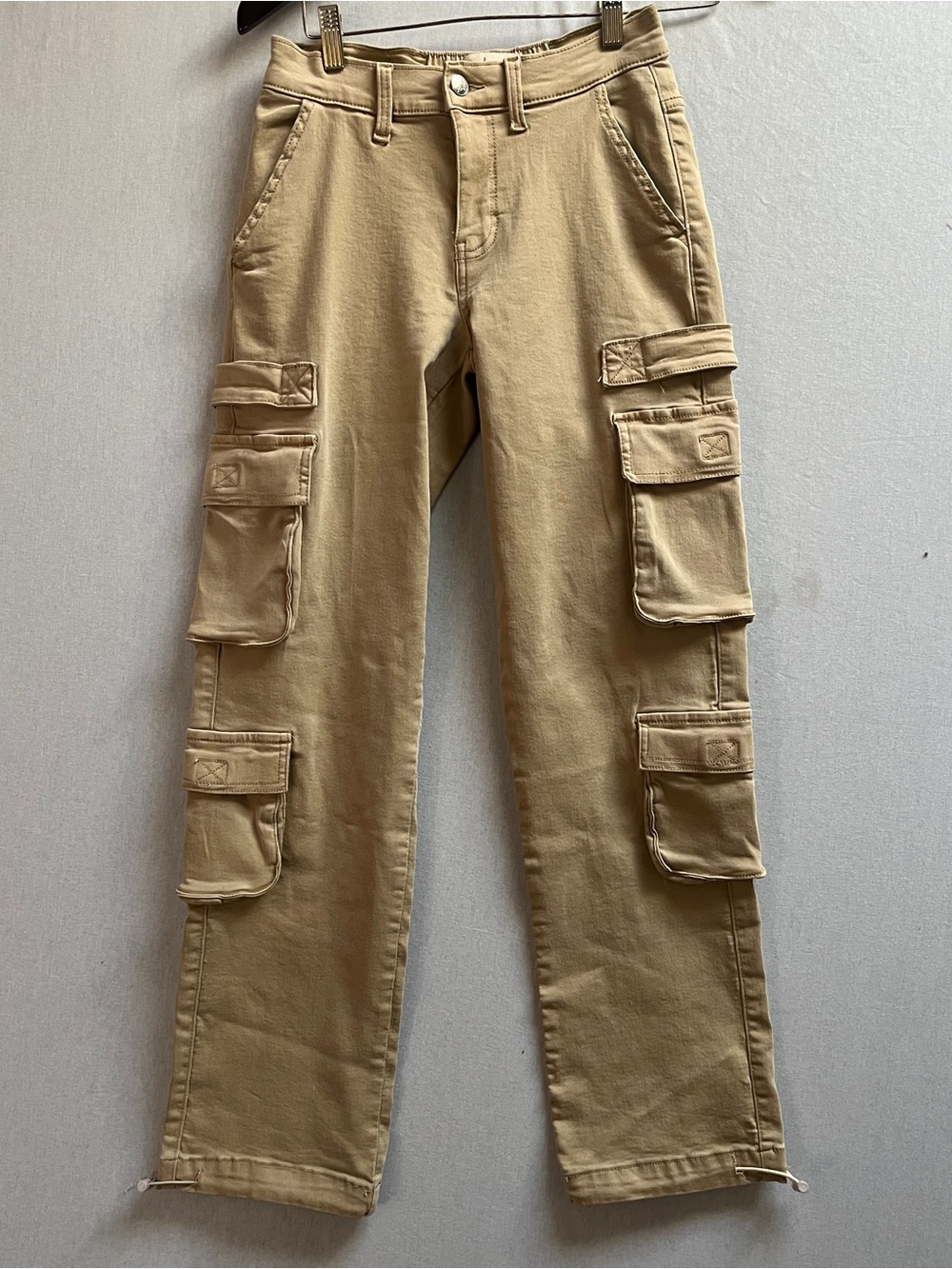 Gen Glam Straight Leg Utility Cargo Pants Size 27 Cotton Twill